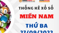 Thống kê XSMN 27/09/2022 – Thống kê KQXS Miền Nam ngày 27/09/2022