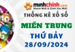 Thống kê XSMT 28/09/2024 – Thống kê KQXS Miền Trung ngày 28/09/2024