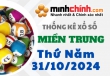 Thống kê XSMT 31/10/2024 – Thống kê KQXS Miền Trung ngày 31/10/2024