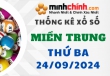 Thống kê XSMT 24/09/2024 – Thống kê KQXS Miền Trung ngày 24/09/2024