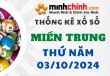 Thống kê XSMT 03/10/2024 – Thống kê KQXS Miền Trung ngày 03/10/2024