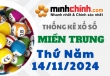 Thống kê XSMT 14/11/2024 – Thống kê KQXS Miền Trung ngày 14/11/2024