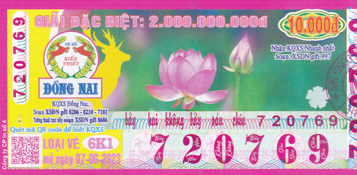 Vé số Đồng Nai Ngày 07/06/2024 - Xổ Số Minh Chính | MinhChinh.com